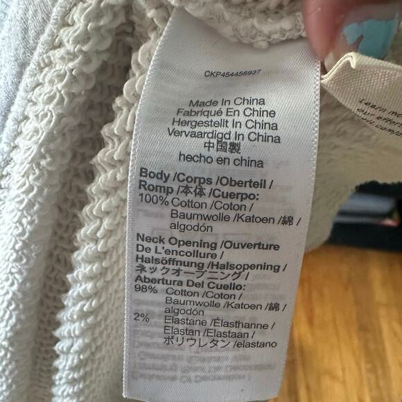 Madewell Mwl Airyterry Sweatshirt Dress in Heather Light Grey - Picture 6 of 7